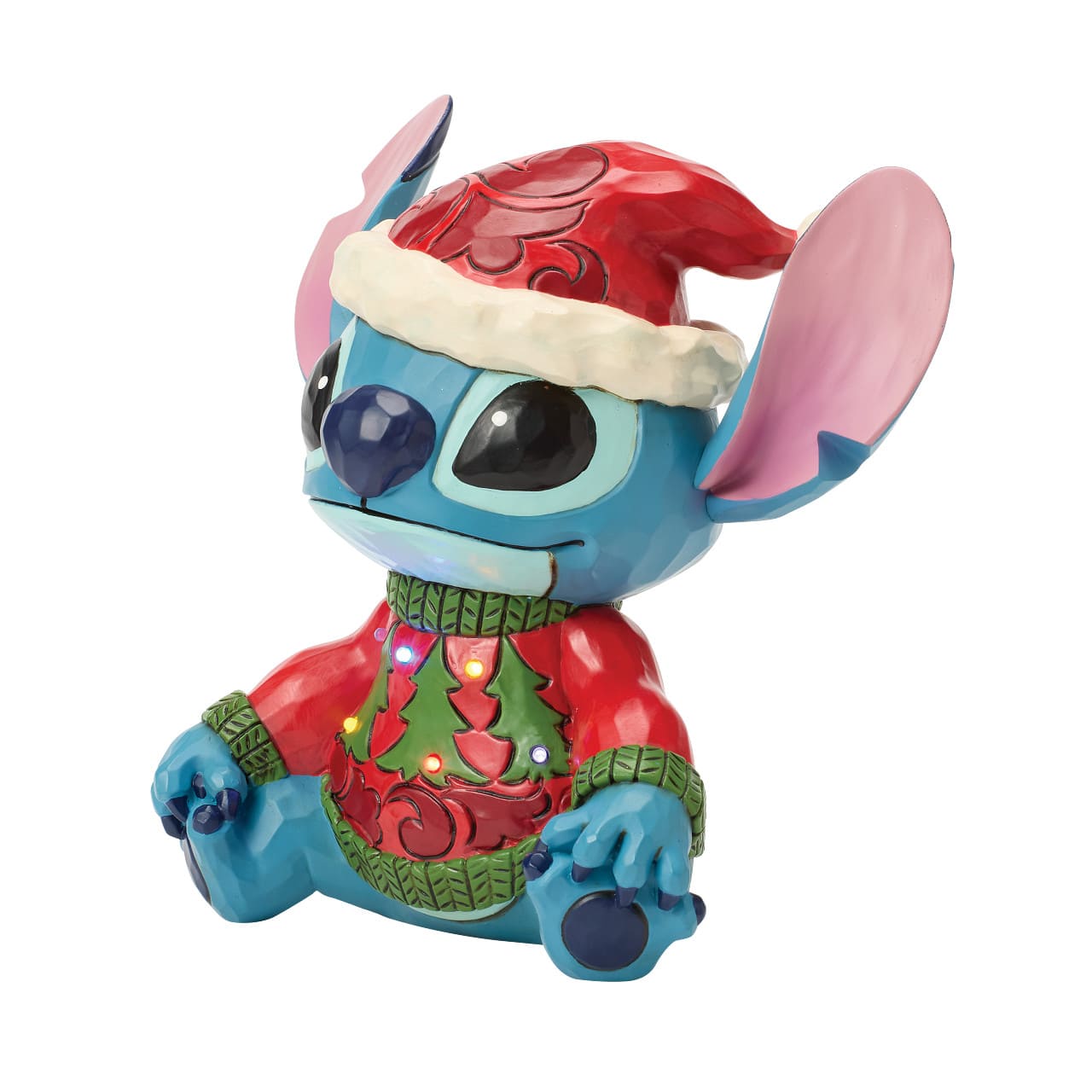 Feeling Jolly and Little Naughty Stitch Ugly Sweater LED - 6018714 Disney Traditions Jim Shore Disneyfigur