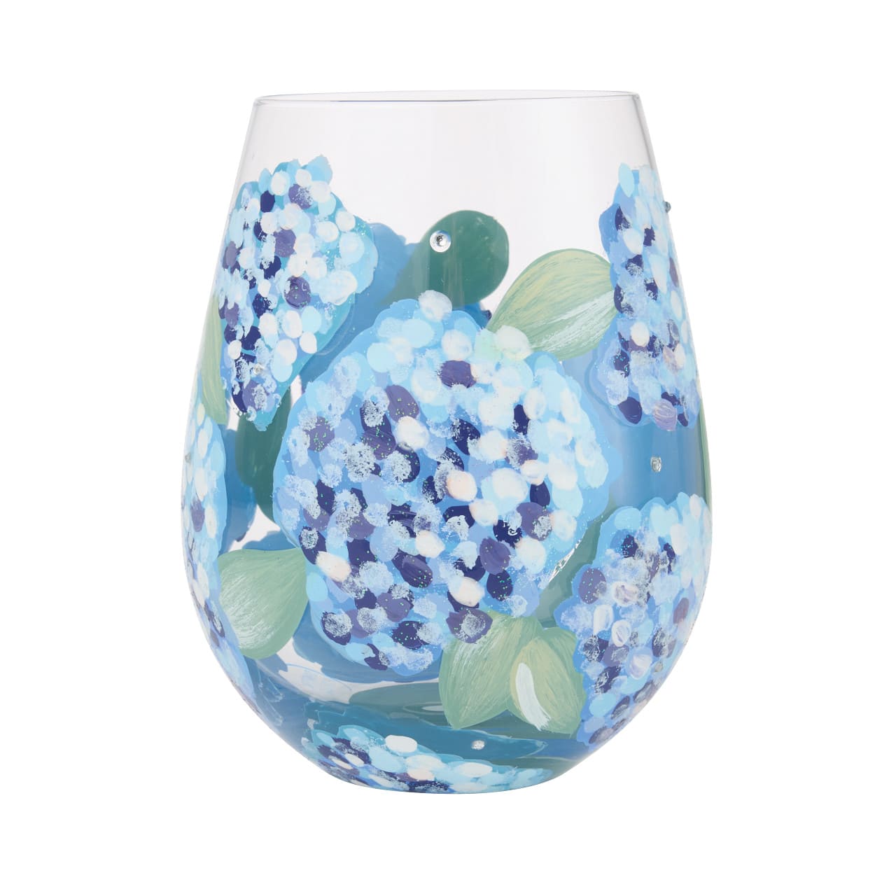 Hydrangea Trinkglas - Lolita Glas 6018788 - Lolita Stemless Glass - Designer-Glas mit Hortensien