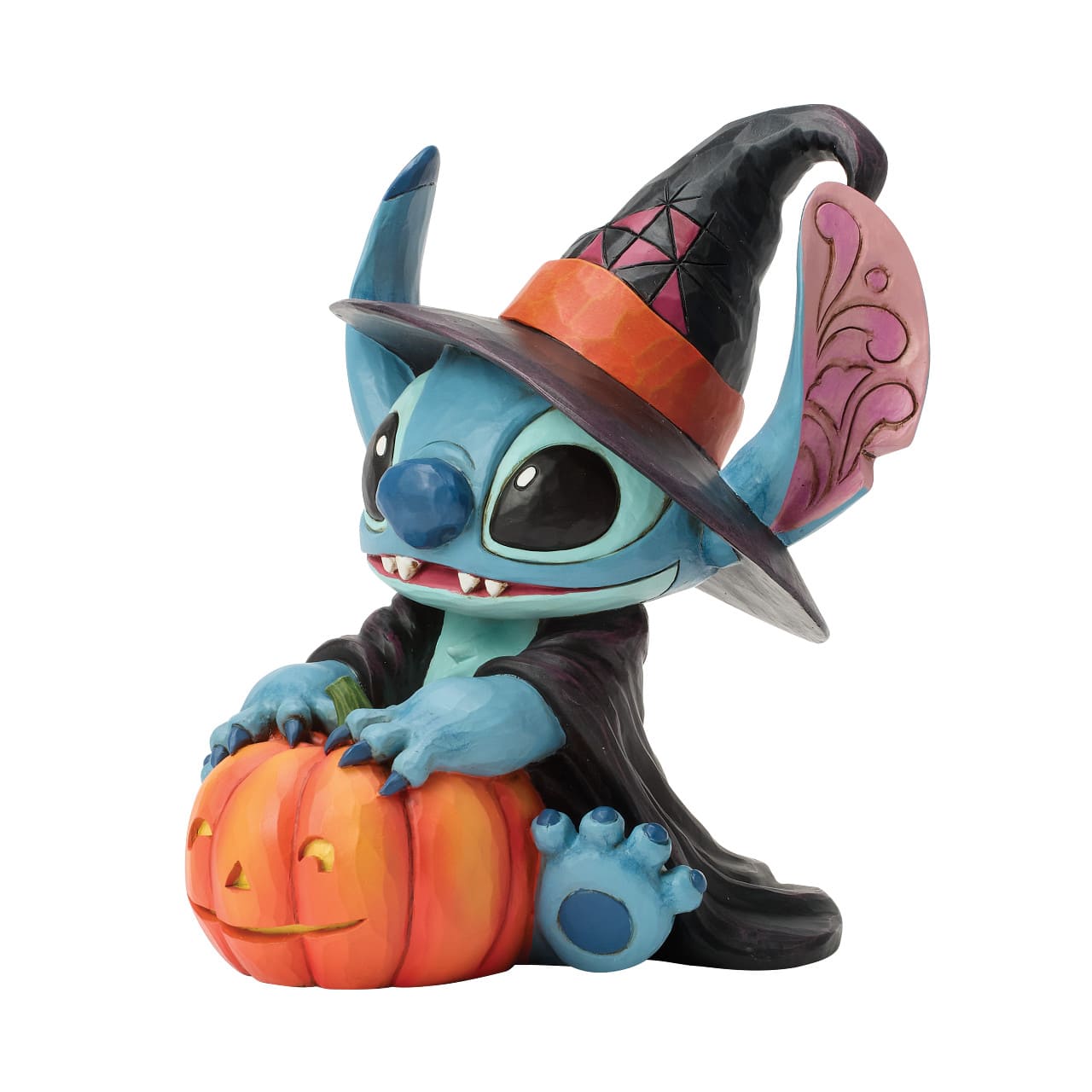 Witchy Stitch als Hexe mit Kürbis /Jack-O-Lantern - 6017942 - Jim Shore Disney Traditions Halloweenfigur