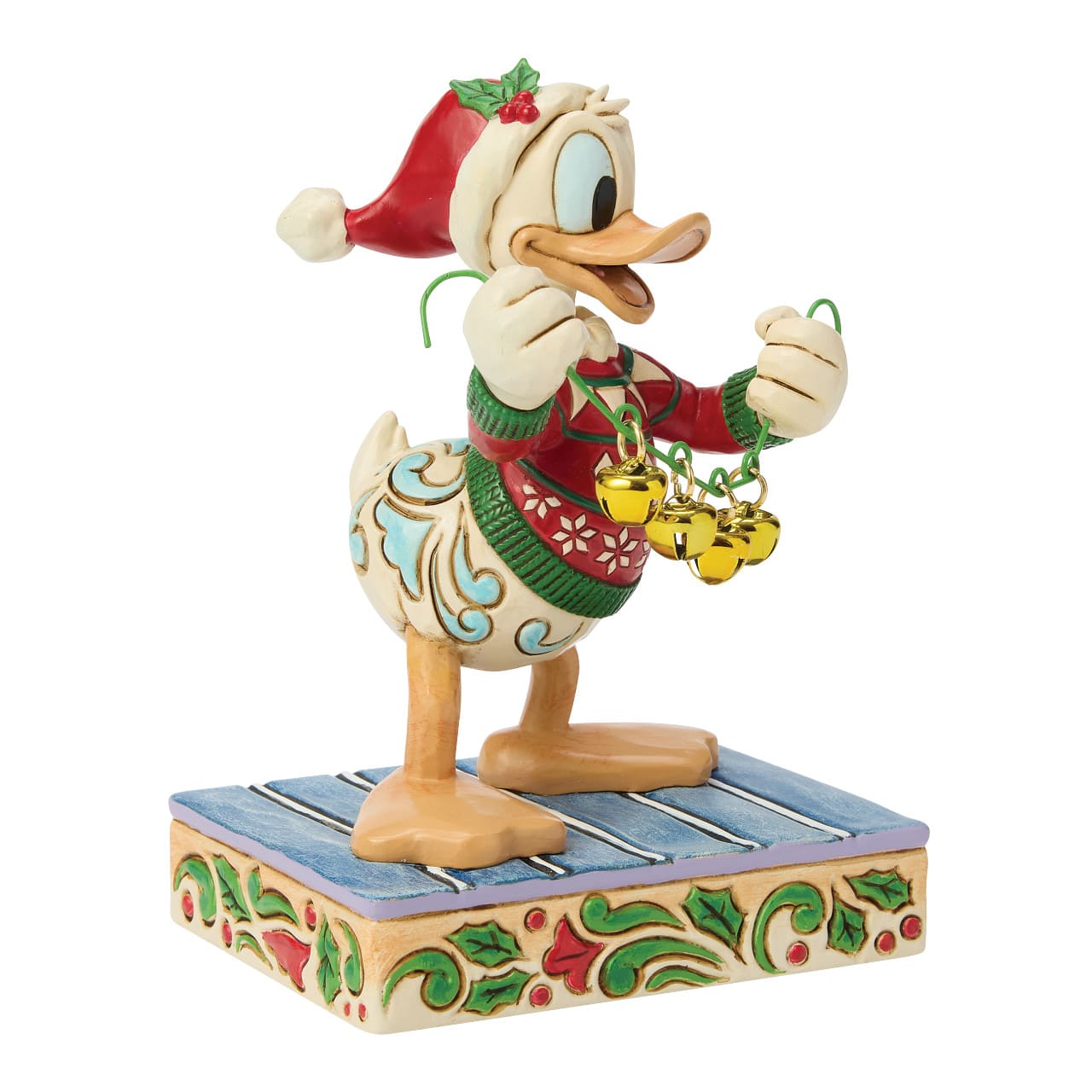 Holiday Jingle Donald Duck mit Glöckchen 6018713 Disney Traditions Jim Shore Disneyfigur