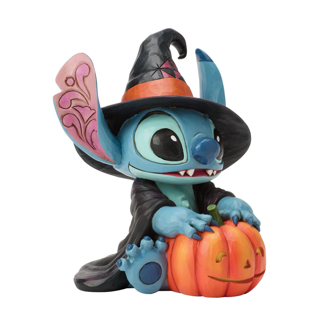 Witchy Stitch als Hexe mit Kürbis /Jack-O-Lantern - 6017942 - Jim Shore Disney Traditions Halloweenfigur