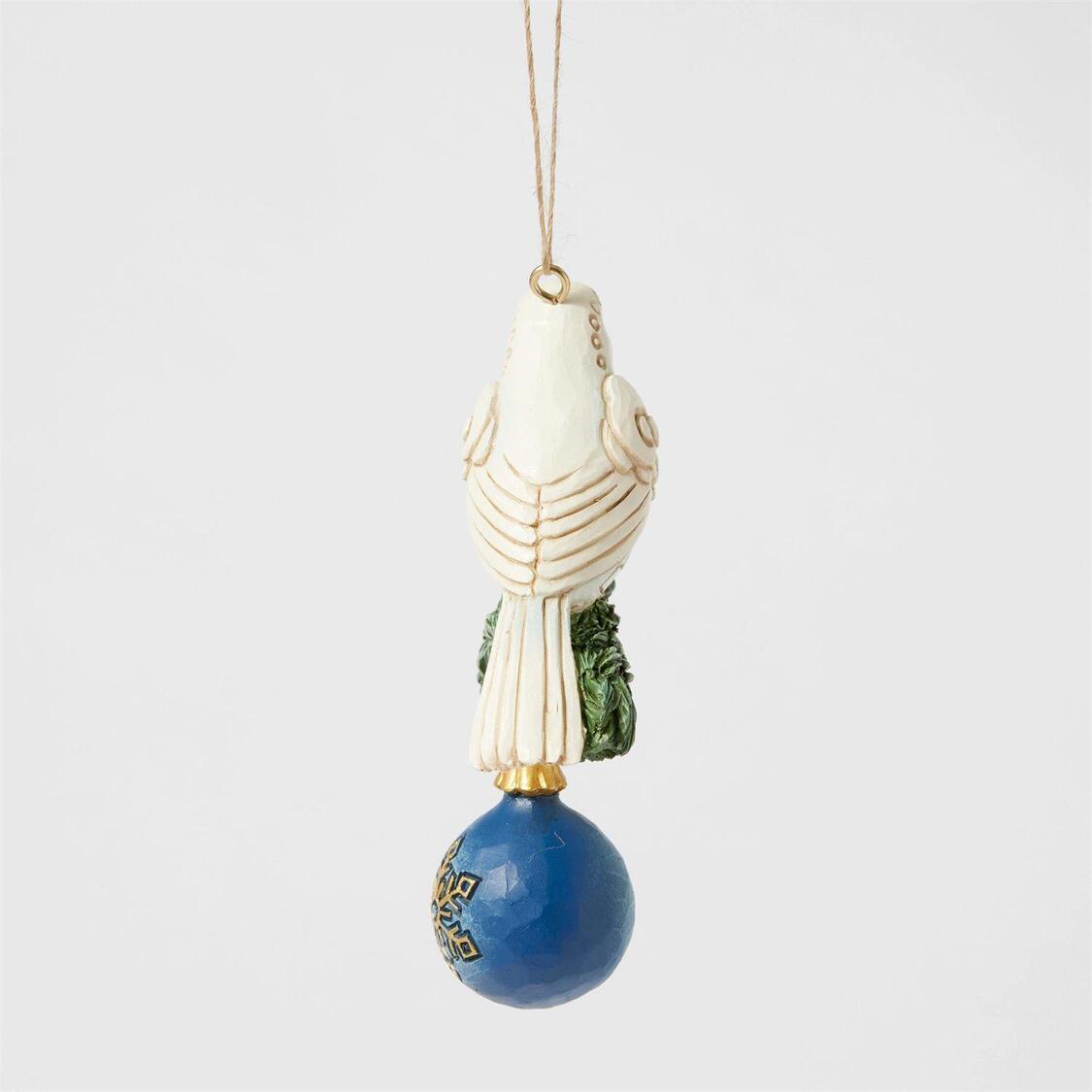 Blue and Gold Dove Ornament / Taube auf Weihnachtskugel - Heartwood Creek by Jim Shore 6017050