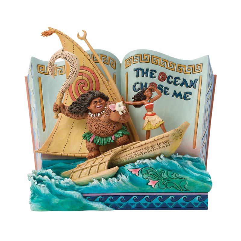 The Ocean Chose Me Moana & Maui Storybook Märchenbuch  6018928 - Disney Traditions Jim Shore