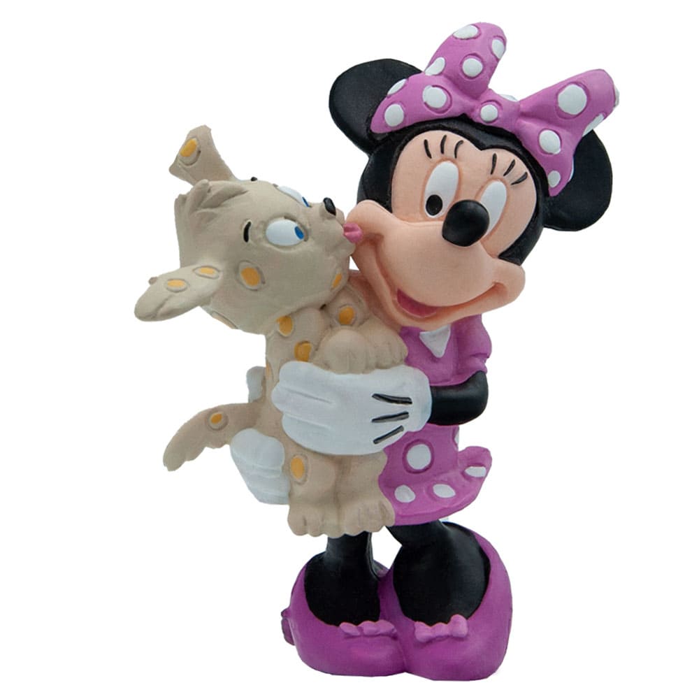 Micky & Friends - Minnie Maus mit Hund /  Walt Disney Spielfigur - Tortenfigur - Disneyfigur Bullyland 15329