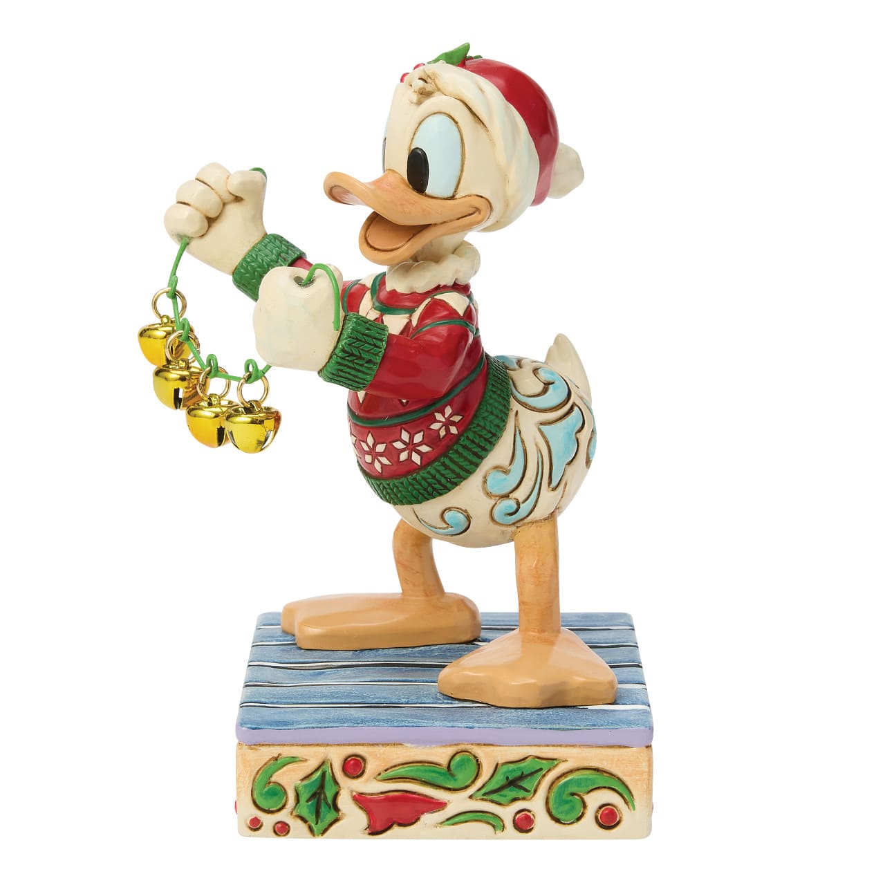 Holiday Jingle Donald Duck mit Glöckchen 6018713 Disney Traditions Jim Shore Disneyfigur