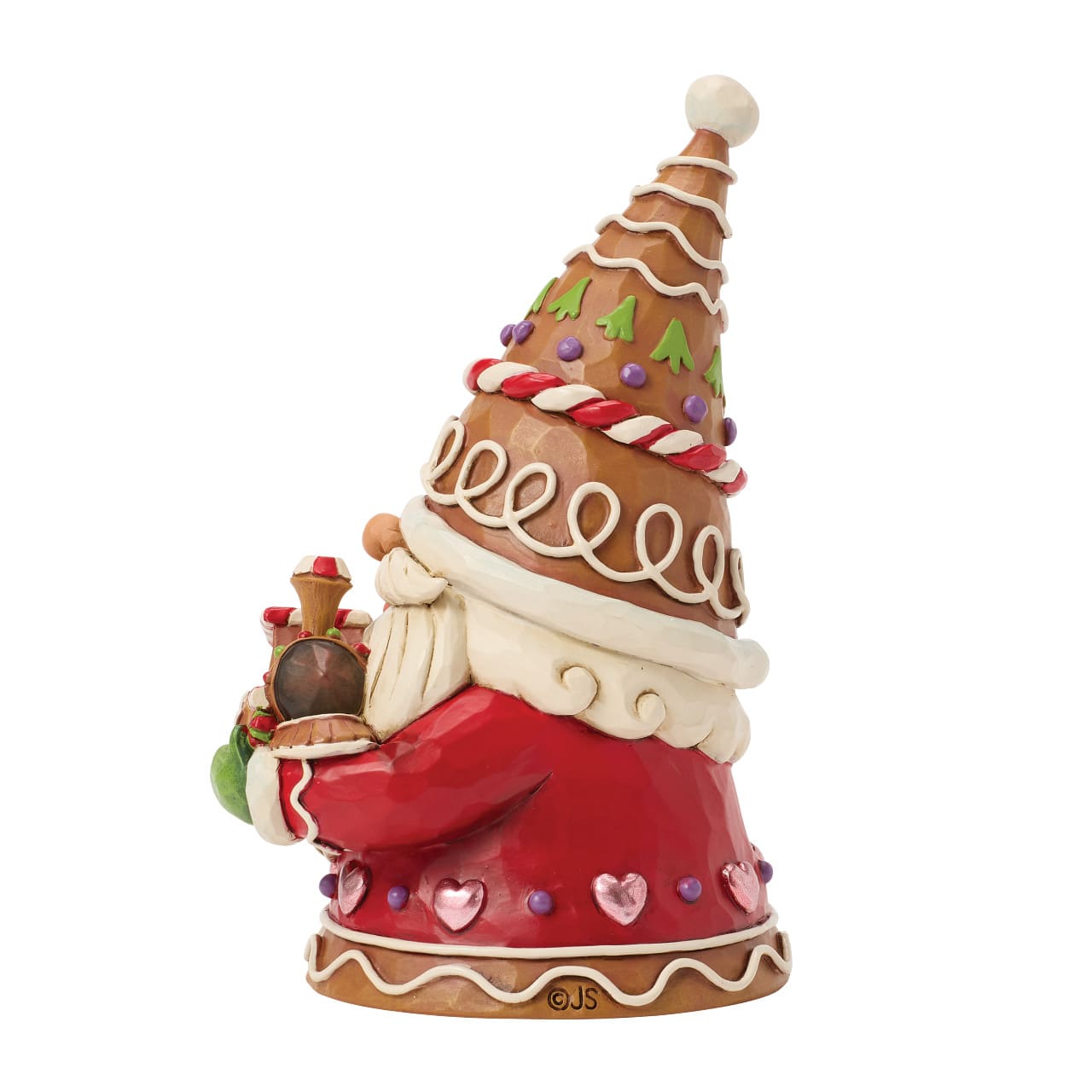 Gnome on Track Wichtel 6018883 - Jim Shore Heartwood Creek Gnome mit Lebkuchenzug