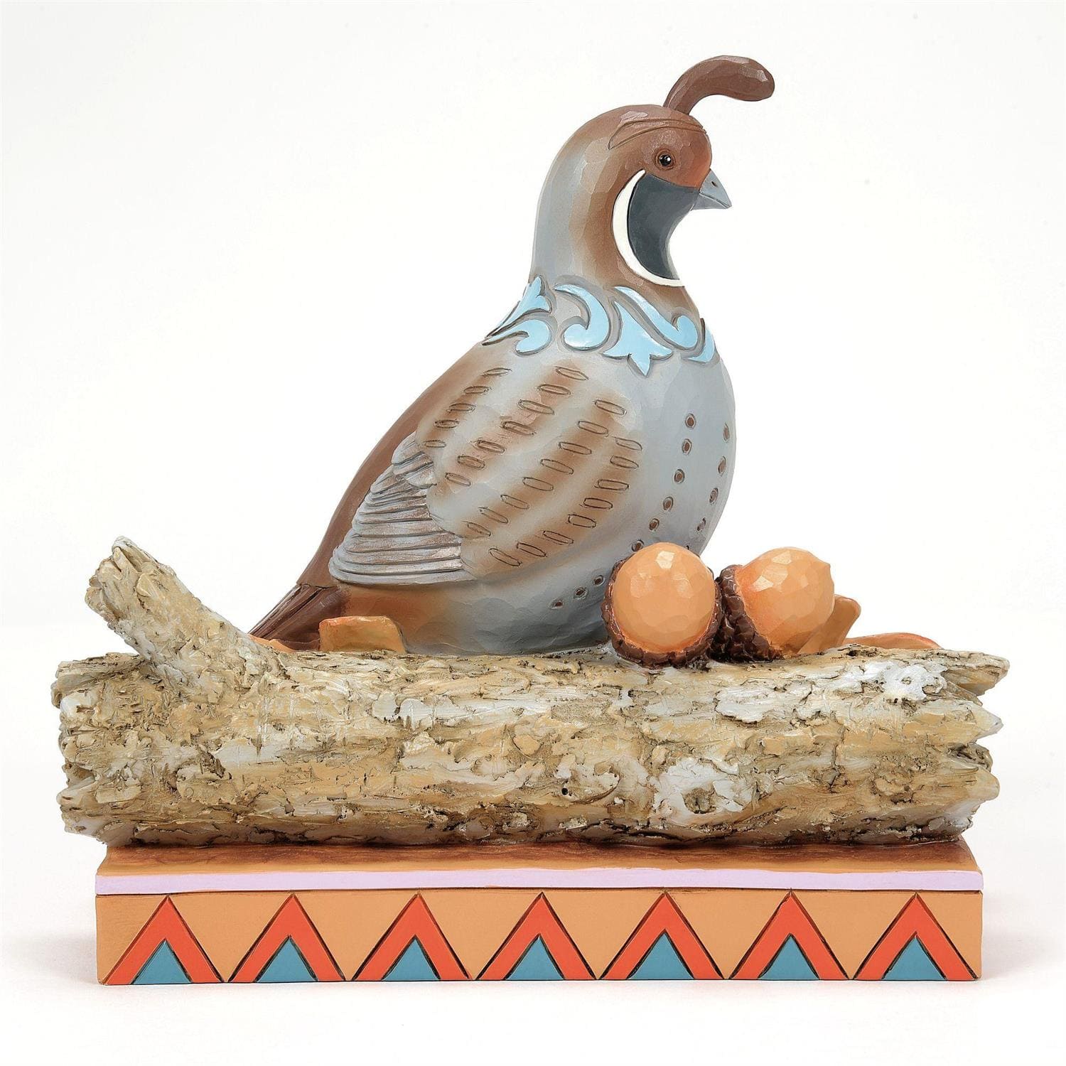 Vogel - Shades of Fall Quail on Leaves / Wachtel auf Blättern -  Jim Shore Heartwood Creek 6016632