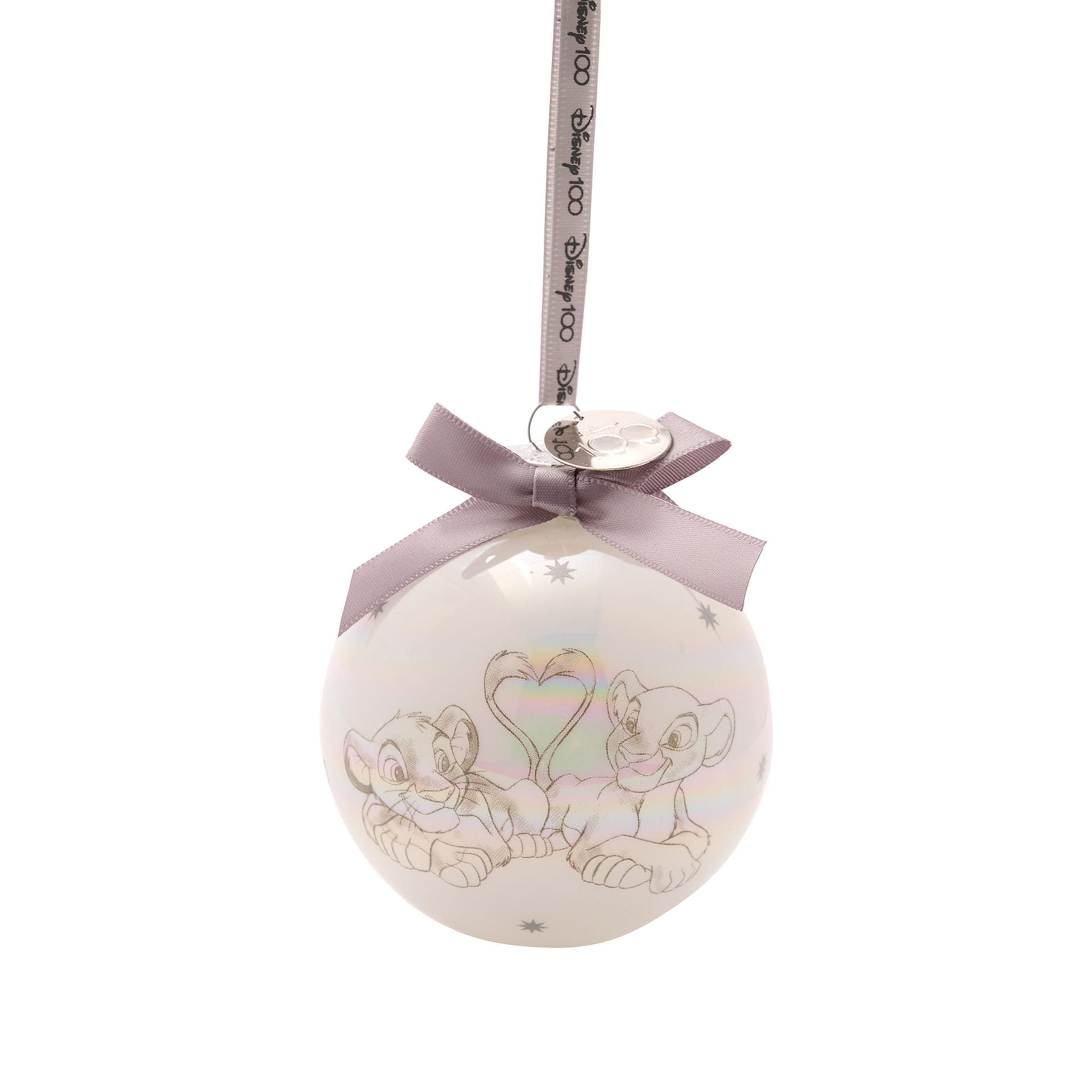 Disney 100 Regenbogenkugeln Love / Liebe Weihnachtskugeln - Set mit 4 Stück / Disney by Widdop DI2033