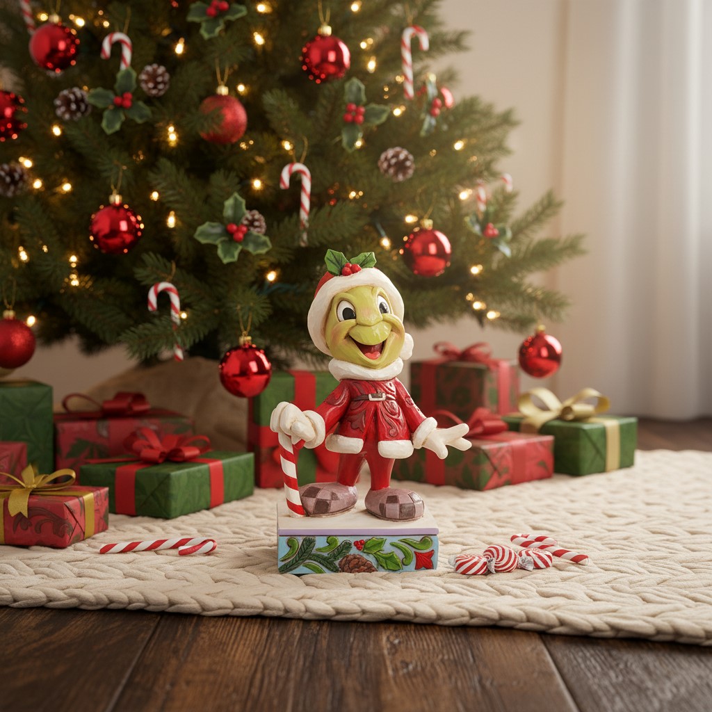 Be Wise and Merry Christmas Jiminy Cricket - Jiminy Grille Weihnachtsmann / Disney Traditions by Jim Shore 6008986