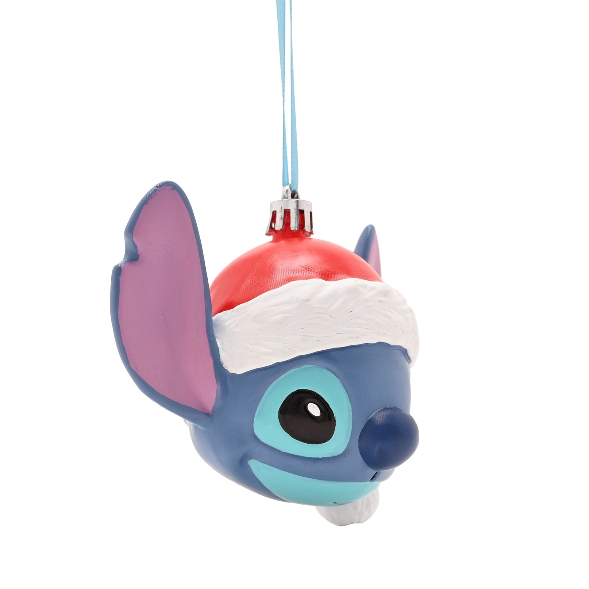 3D Stitch Kopf mit Weihnachtsmütze – Disney Weihnachtskugel & Anhänger XM23350 | Weihnachtsdeko