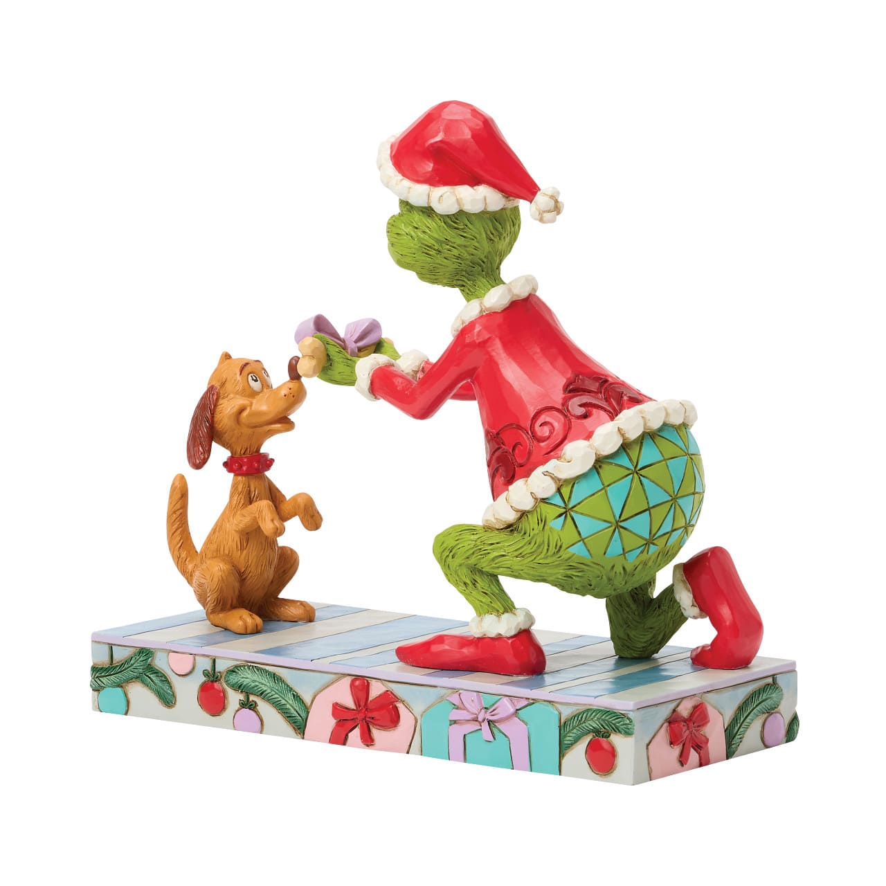 Grinch Giving Max A Bone / Ein Knochen für Max - Grinch by Jim Shore 6018964