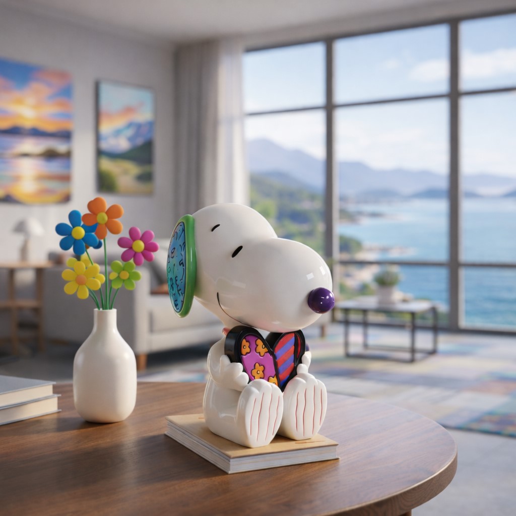 Snoopy mit Herz XL Figur / Snoopy with Heart 6019025 - Peanuts by Romero Britto