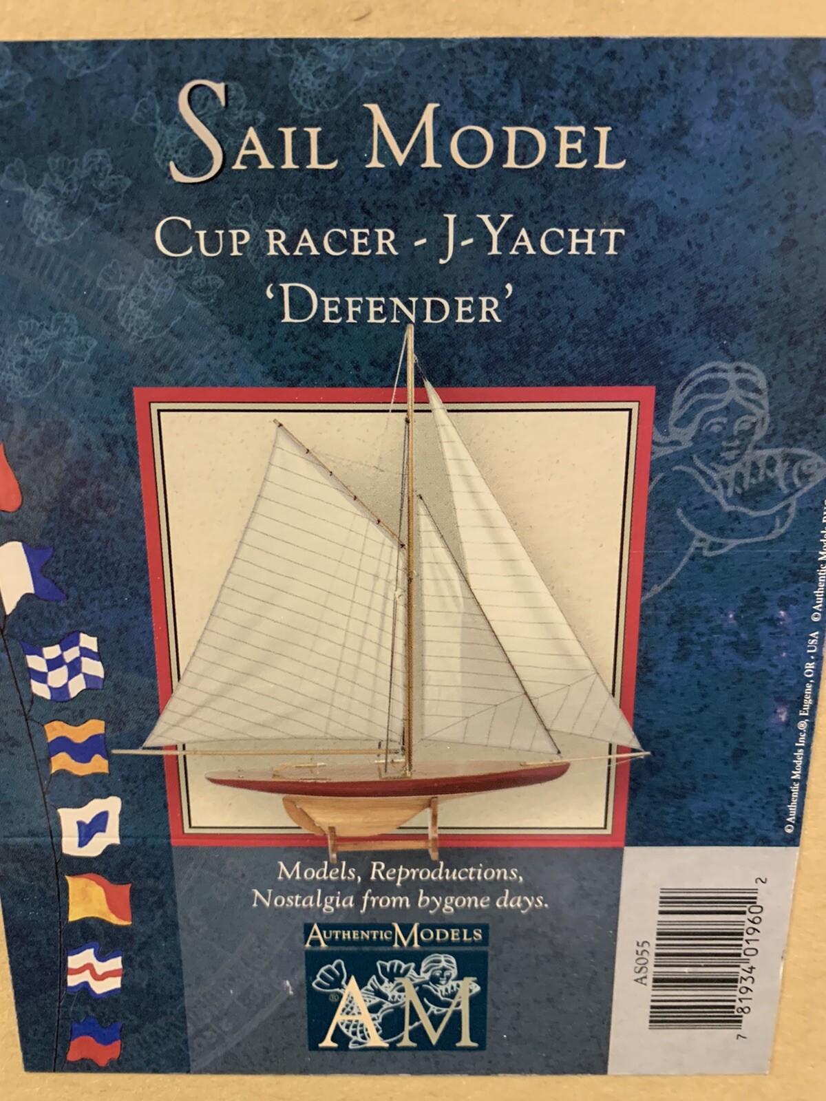 Authentic Models Modellschiff AS055 - Defender 1895 Cup Racer | Historisches Segelschiff