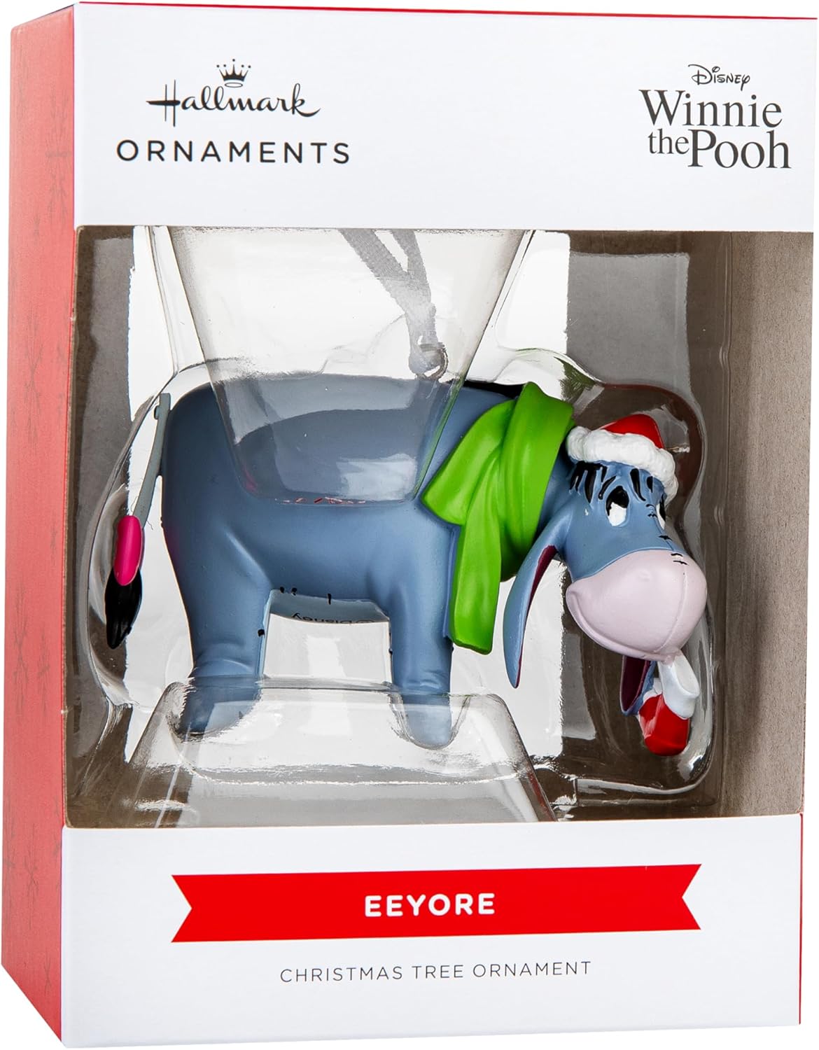 Eeyore - I-Aah mit Weihnachtsmütze - Hallmark Ornament - Hallmark Disney Weihnachtsanhänger 30206162