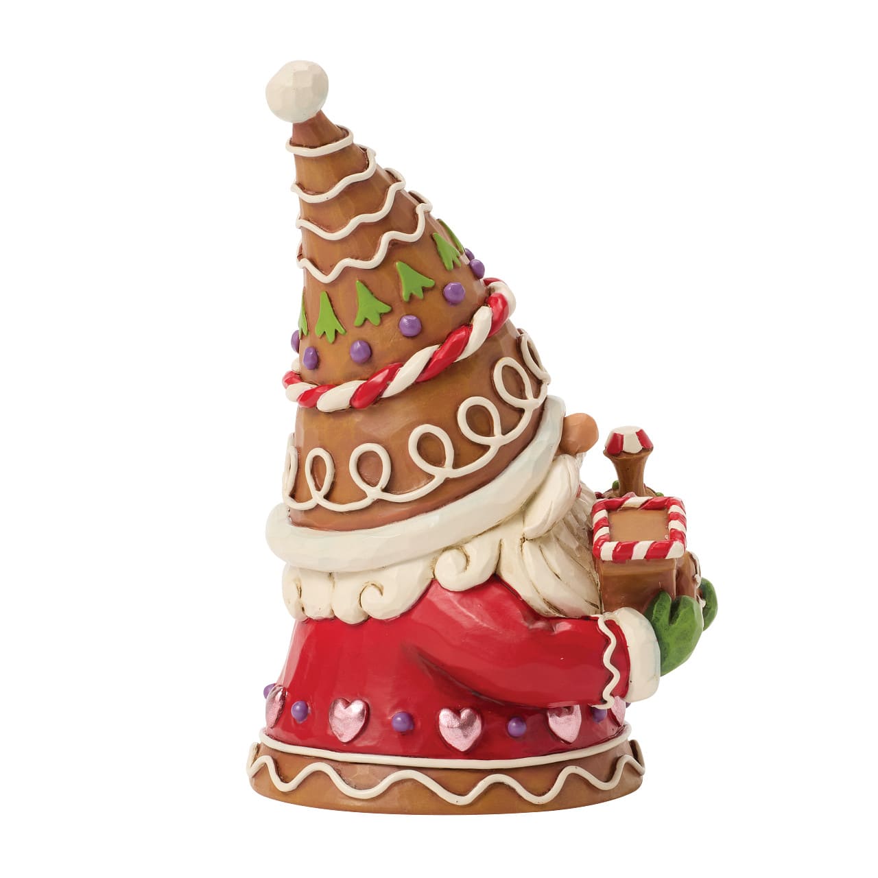 Gnome on Track Wichtel 6018883 - Jim Shore Heartwood Creek Gnome mit Lebkuchenzug
