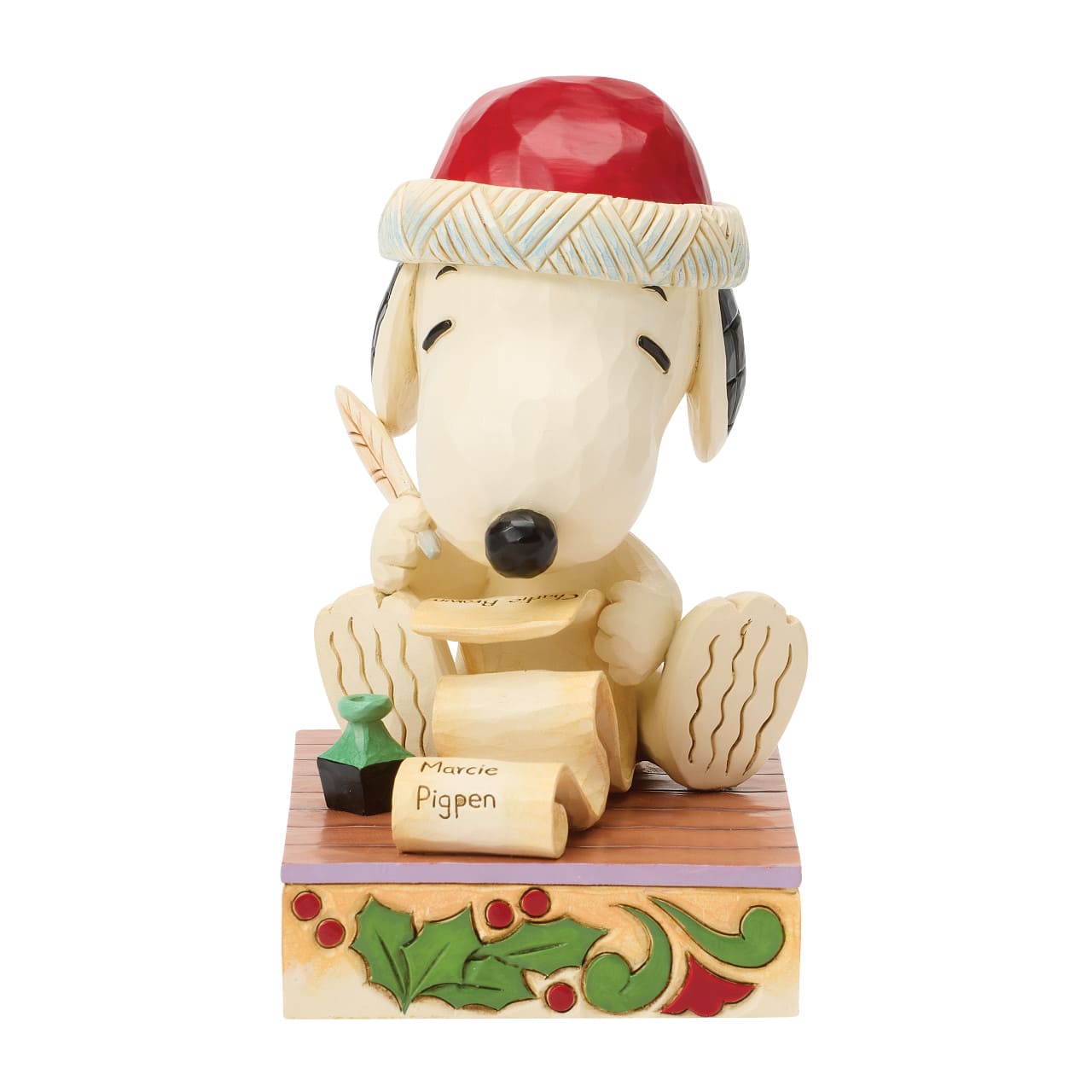 Dear Santa Snoopy & Woodstock mit Wunschzettel 6018682 - Jim Shore Peanuts Figur