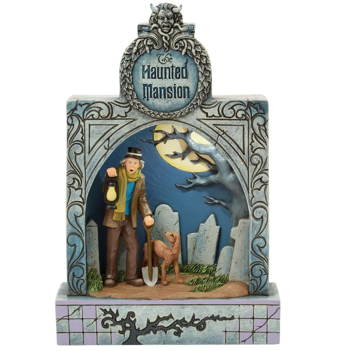 Haunted Mansion Ghostly Graveyard Guardian Diorama -  6017932 Disney Traditions Jim Shore Disneyfigur