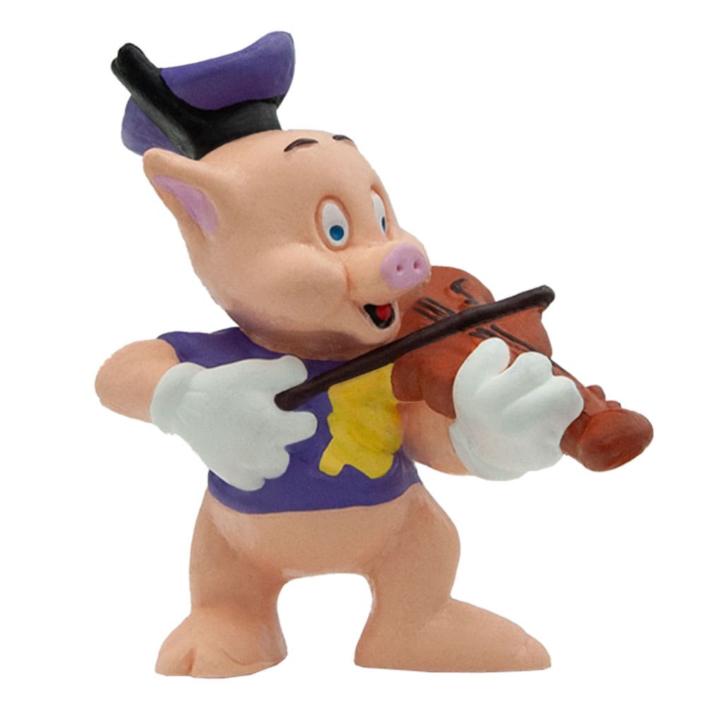 Die drei kleinen Schweinchen - Schweinchen Fiedler /  Walt Disney Spielfigur - Tortenfigur - Disneyfigur Bullyland 12491