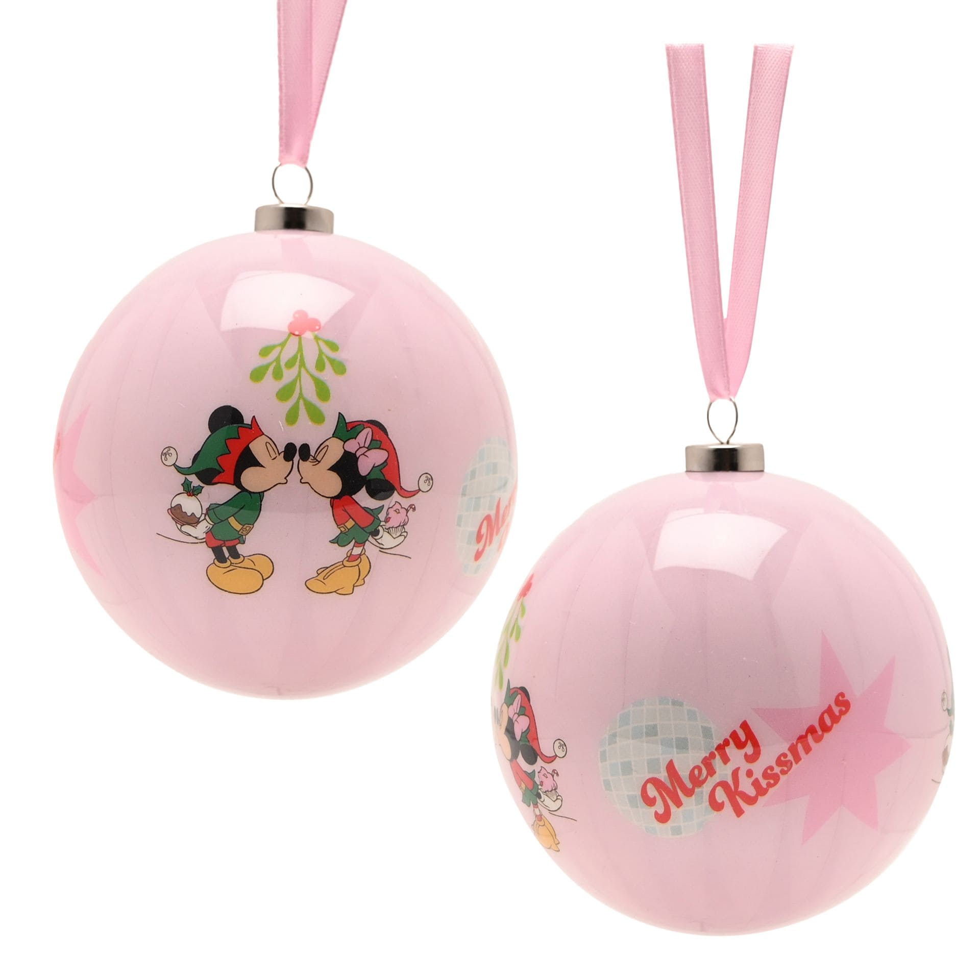 Disney Weihnachtskugel 4er Set Micky & Minnie Maus XM23346 -  Disney Christbaumkugeln