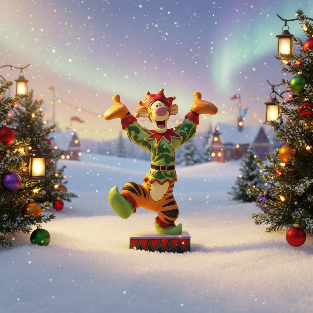 Ecstatic Elf Christmas Tigger - Tigger Weihnachtself / Jim Shore Disney Traditions 6008983