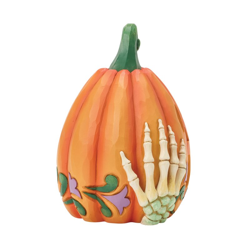 Oh My Boo Kürbis LED beleuchtet 6018085 - Jim Shore Heartwood Creek Jack-o-Lantern Halloween
