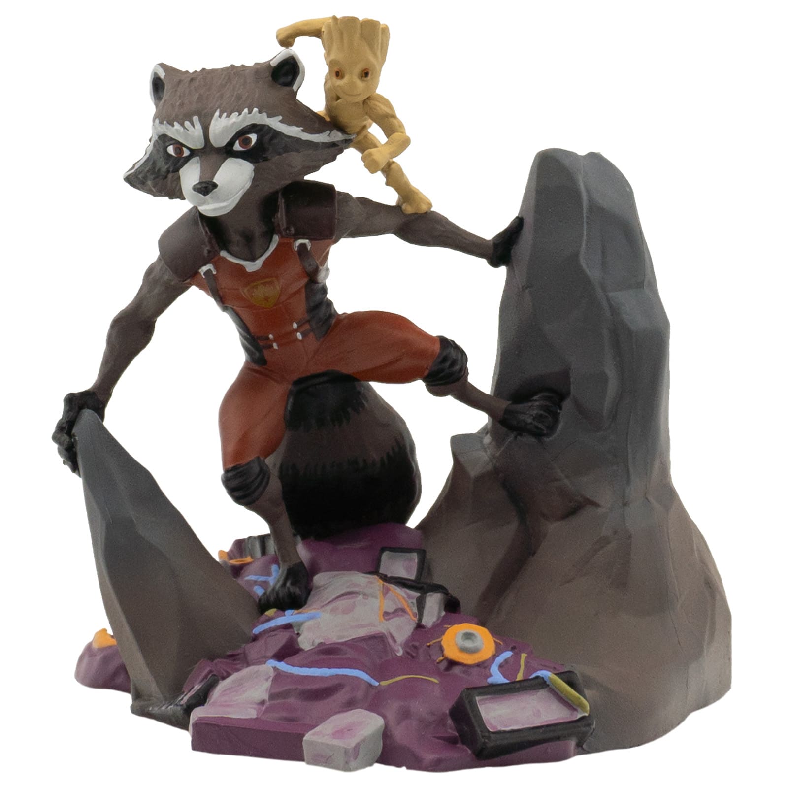Bullyland Figur Marvel Rocket & Groot - 11278 - Superhelden Figur Spider-Man Miles Morales Marvel Heroes