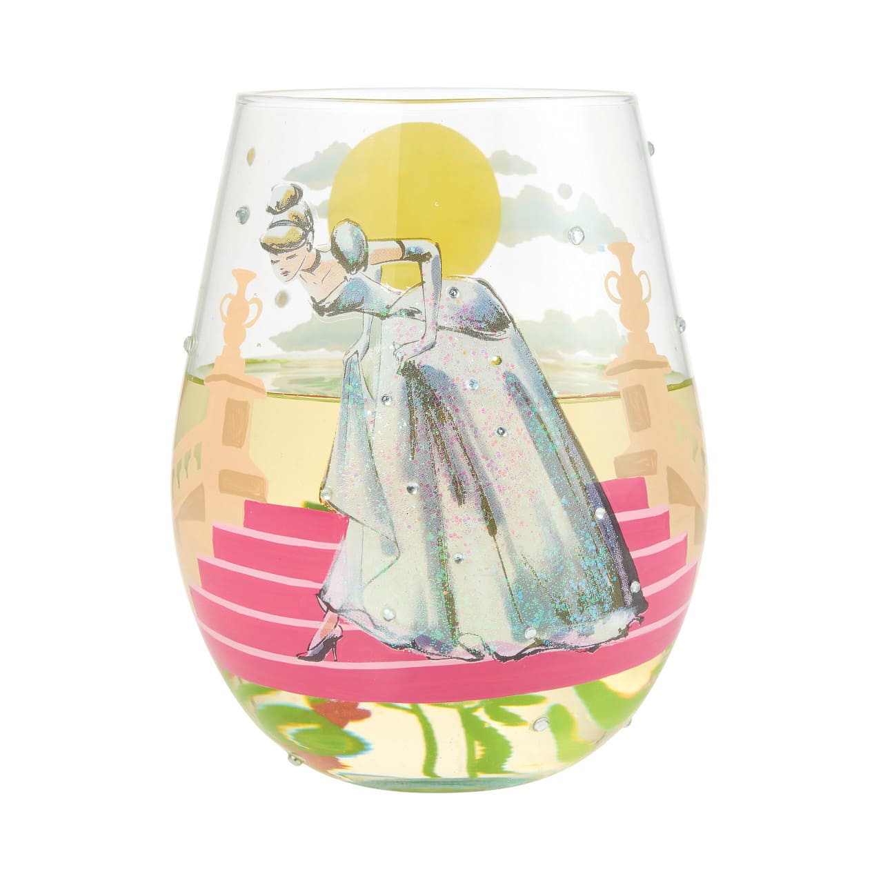 Disney Trinkglas Cinderella - If The Show Fits - Lolita Glas 6016994 - Cinderella auf Treppe