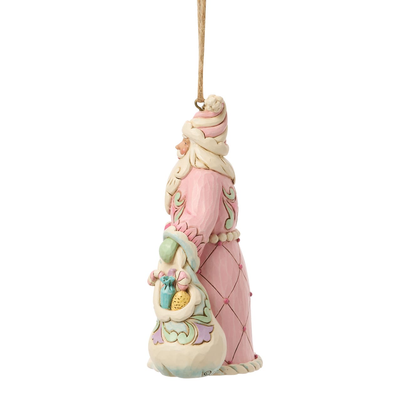 Pastel Winter Wonder's Sweet Treat Santa Weihnachtsmann Ornament - Heartwood Creek by Jim Shore 6018896