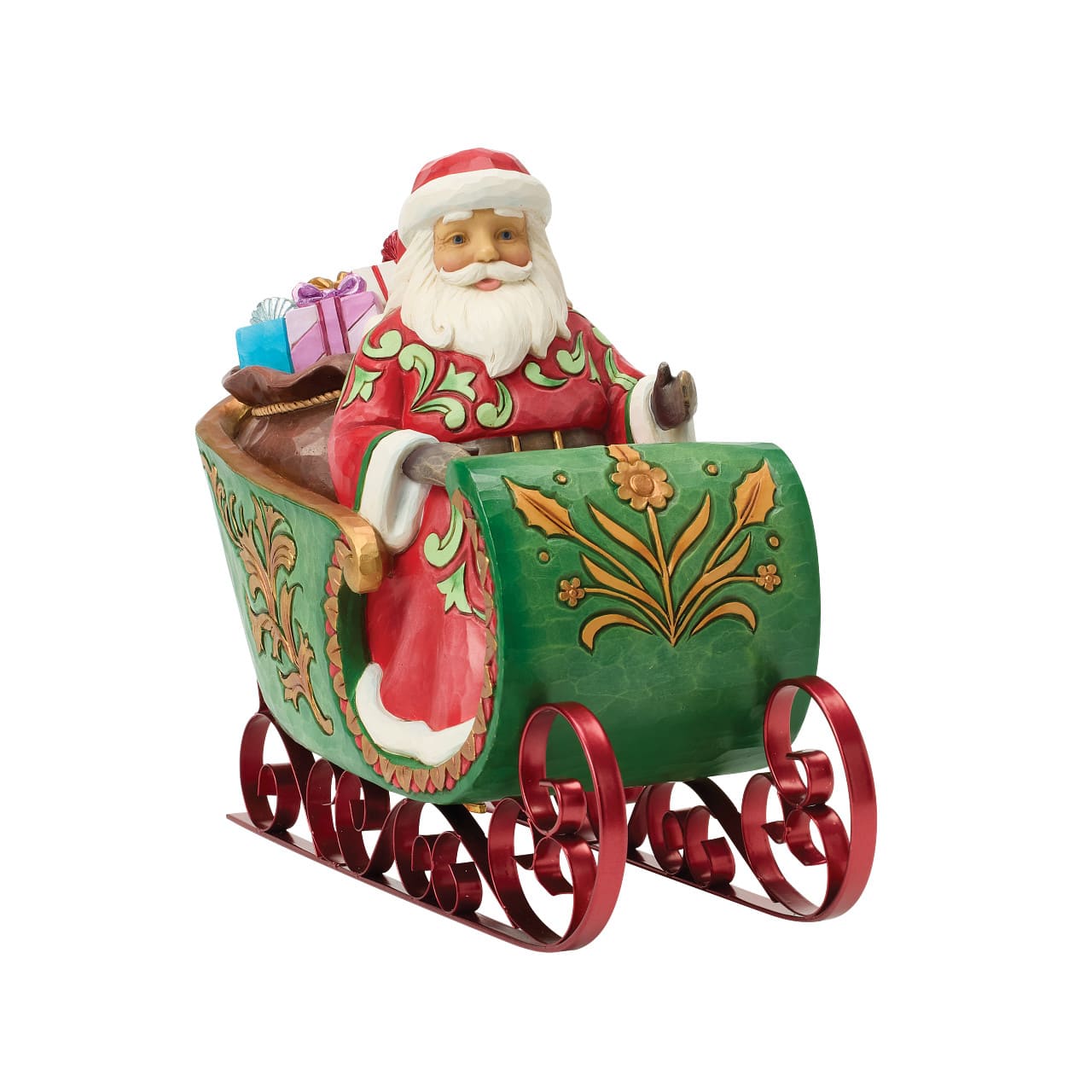 Dashing Through the Snow Weihnachtsmann Spieluhr - 6019089 - Heartwood Creek Jim Shore Santa Musical