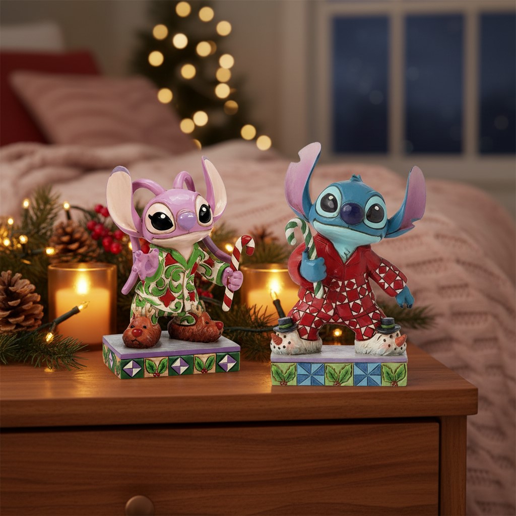 Christmas Morning Stitch in Weihnachtspyjama - Disney Traditions Jim Shore 6015008