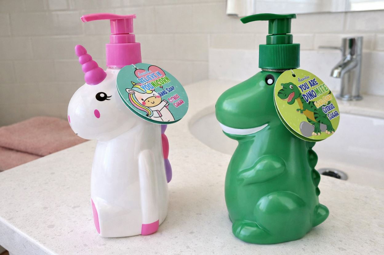 Handseife - Seifenspender Dinosaurier 8163196 - Pumpspender mit Flüssigseife / Kinderseife