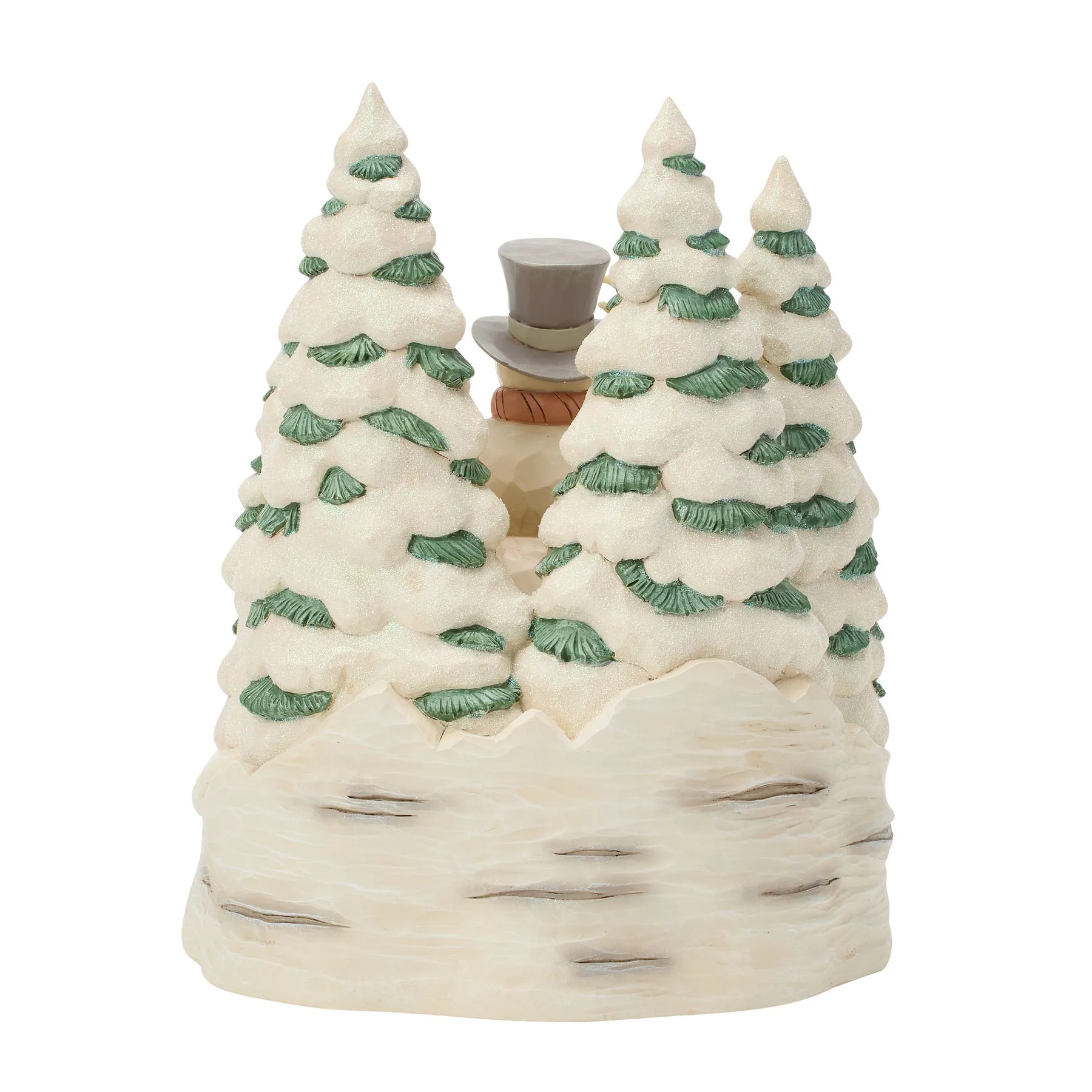 All Is Calm All Is White Schneemann mit Waldtieren 6019316 - Heartwood Creek by Jim Shore - mit LED Laterne