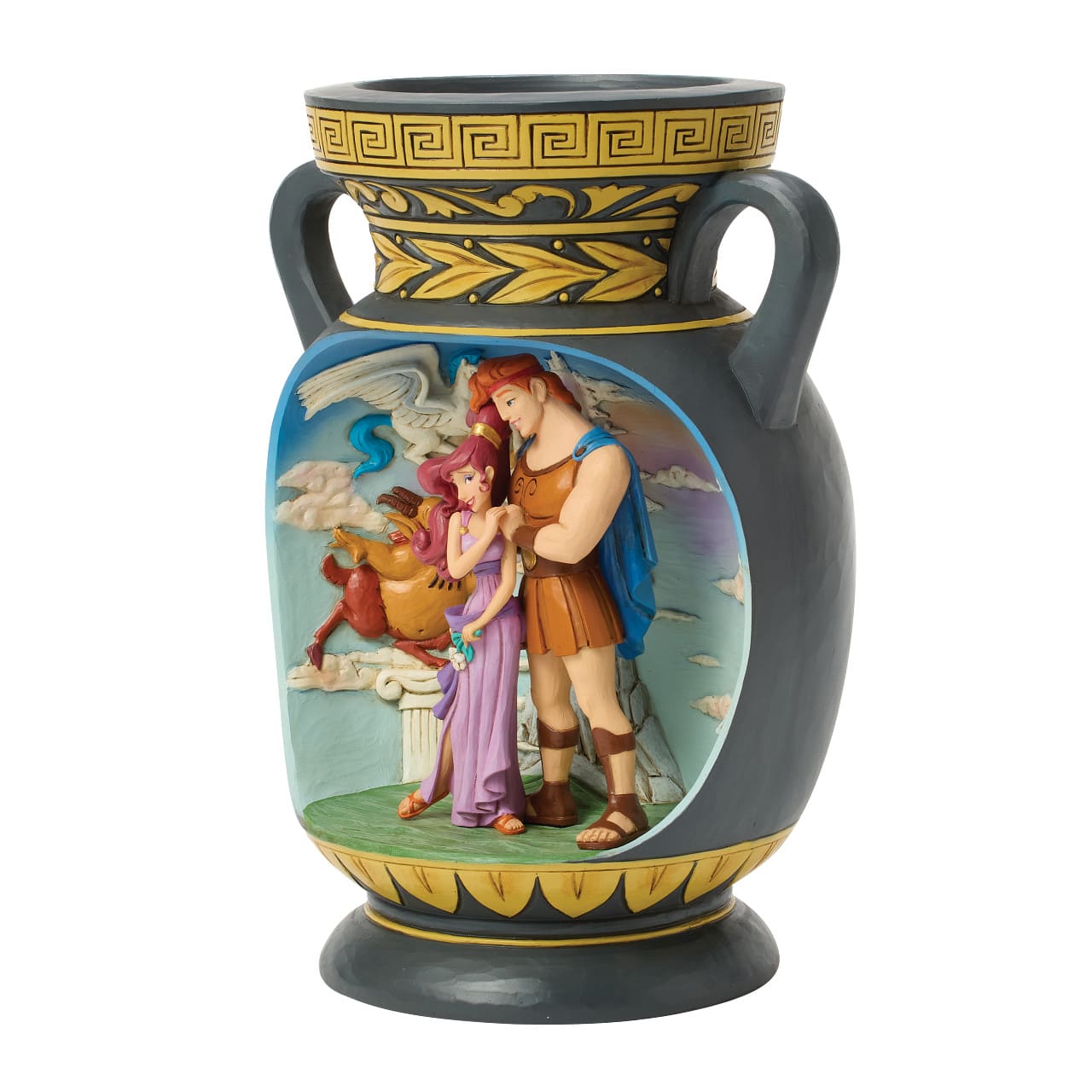 A Hero's Journey Hercules Vase Diorama Scene 6018722 Disney Traditions Jim Shore Disneyfigur