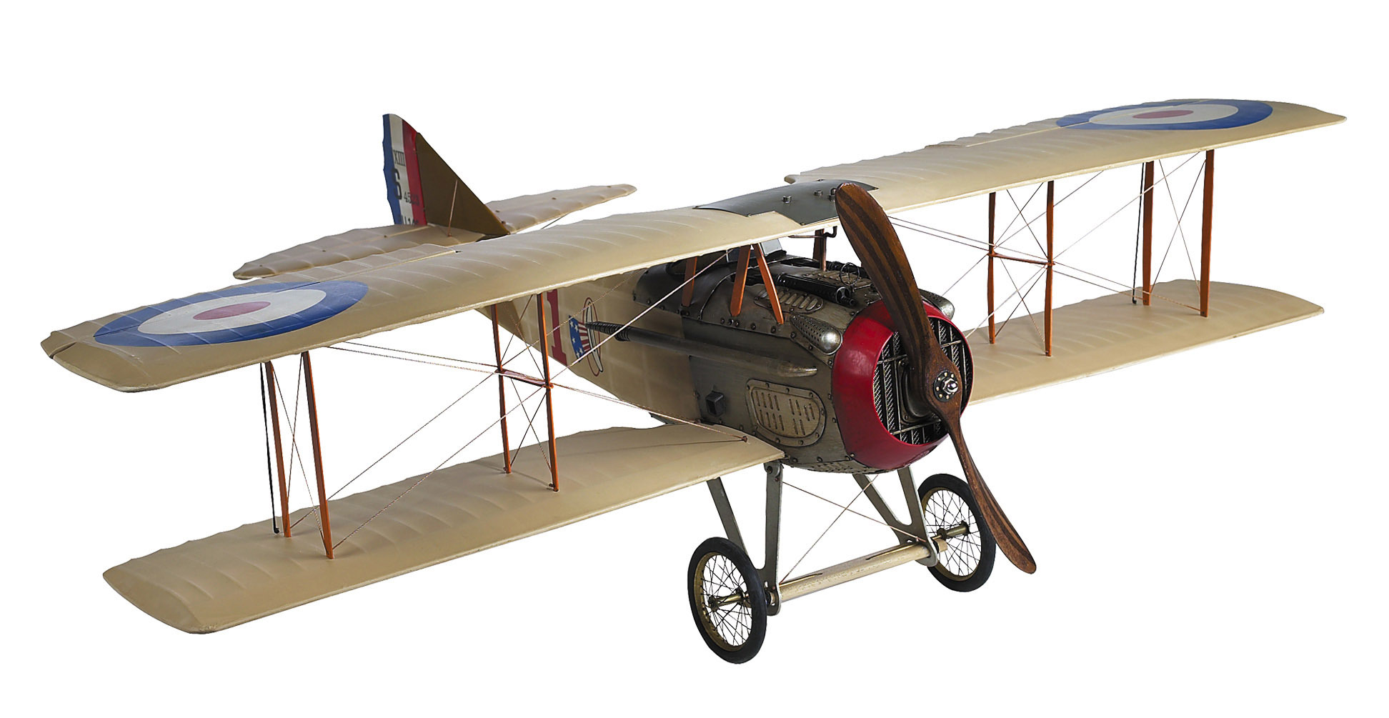 Authentic Models Spad XIII AP413 – Historisches Doppeldecker Flugzeug Modell 60 cm