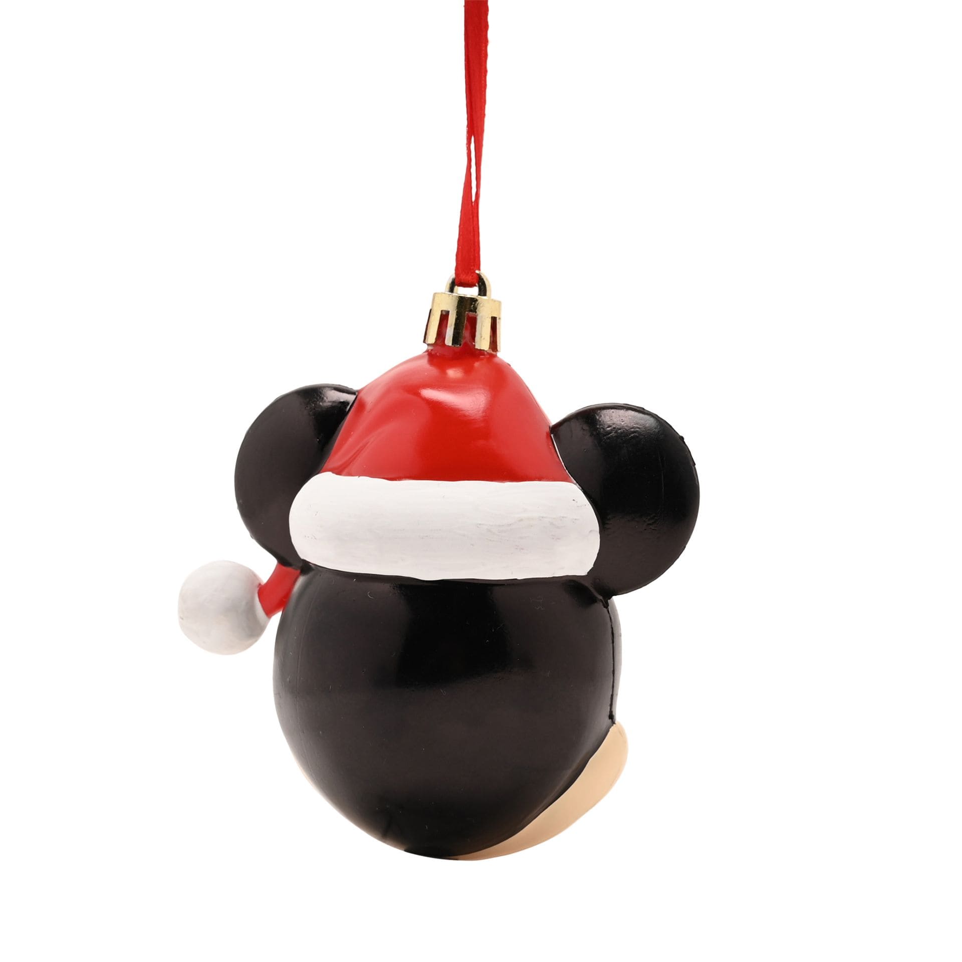 3D Micky Maus Kopf mit Weihnachtsmütze – Disney Weihnachtskugel & Anhänger XM23352 | Weihnachtsdeko