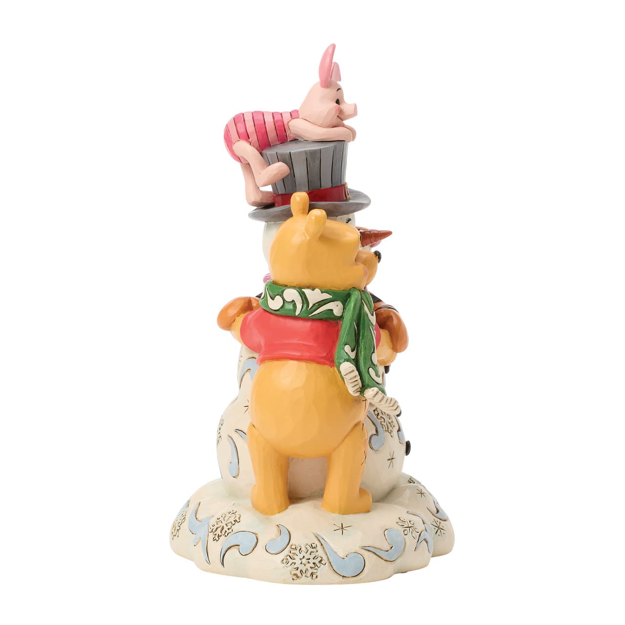 A Chilly Creation Winnie Pooh, Tigger & Piglet bauen Schneemann 6018716 Disney Traditions Jim Shore Weihnachtsfigur