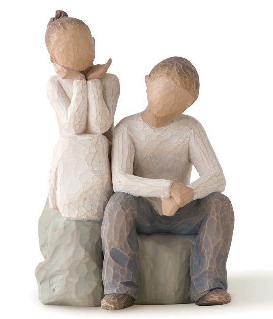 Brother & Sister / Bruder und Schwester Willow Tree by Susan Lordi 26187
