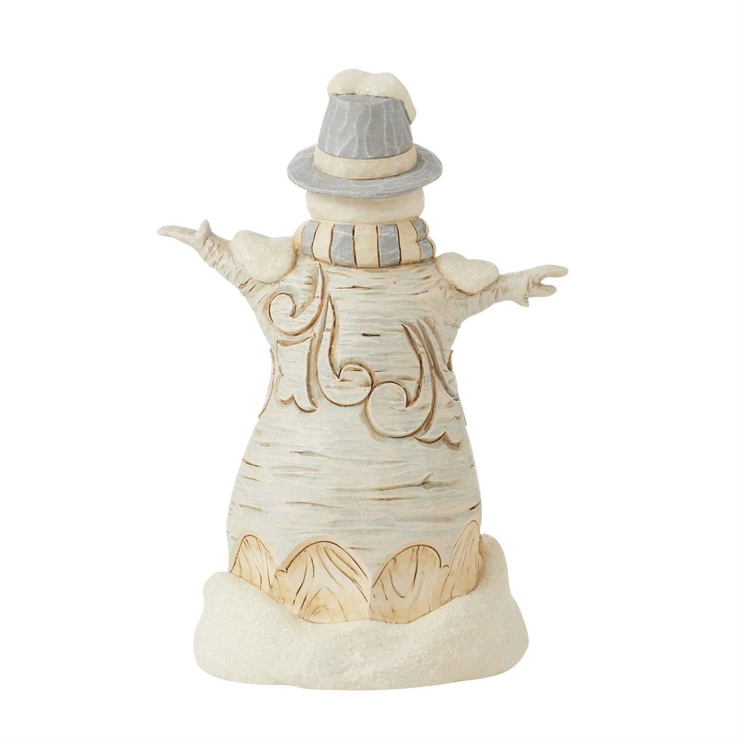 White Woodland Forest Flurries Schneemann / Snowman - Heartwood Creek Jim Shore 6015155