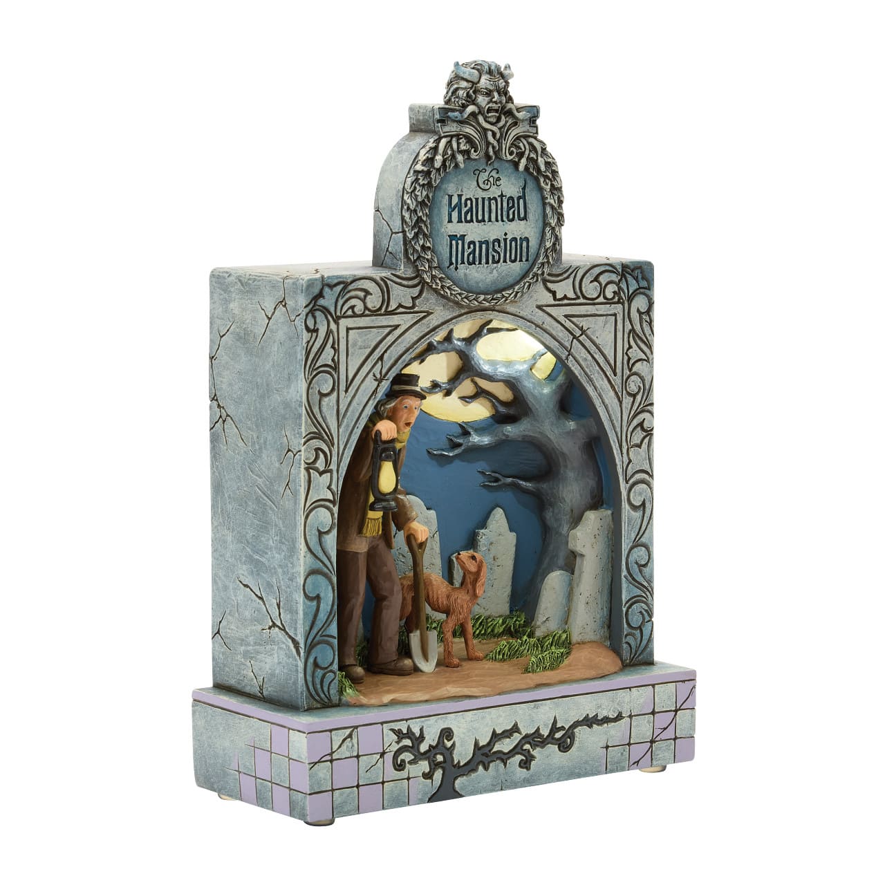 Haunted Mansion Ghostly Graveyard Guardian Diorama -  6017932 Disney Traditions Jim Shore Disneyfigur