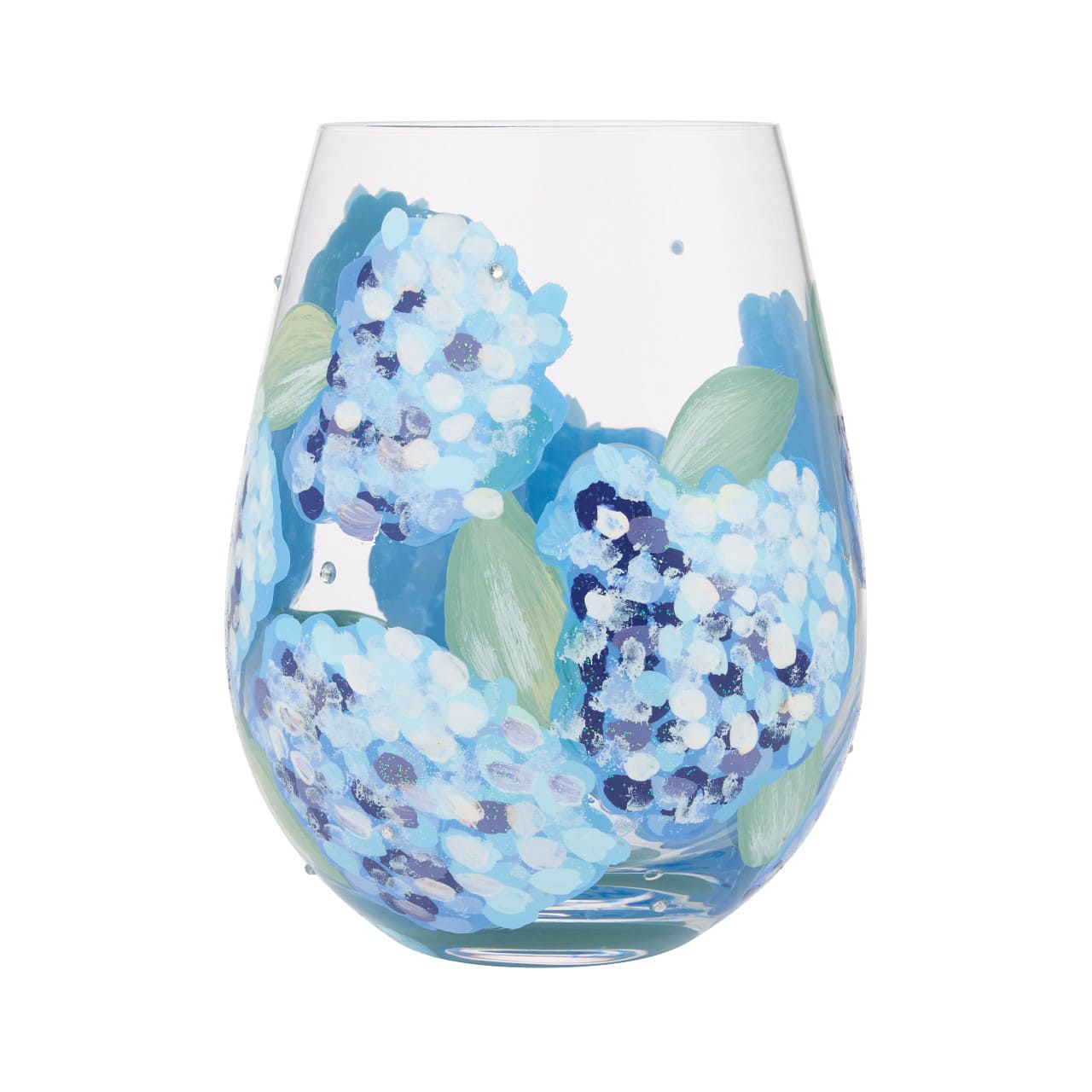 Hydrangea Trinkglas - Lolita Glas 6018788 - Lolita Stemless Glass - Designer-Glas mit Hortensien
