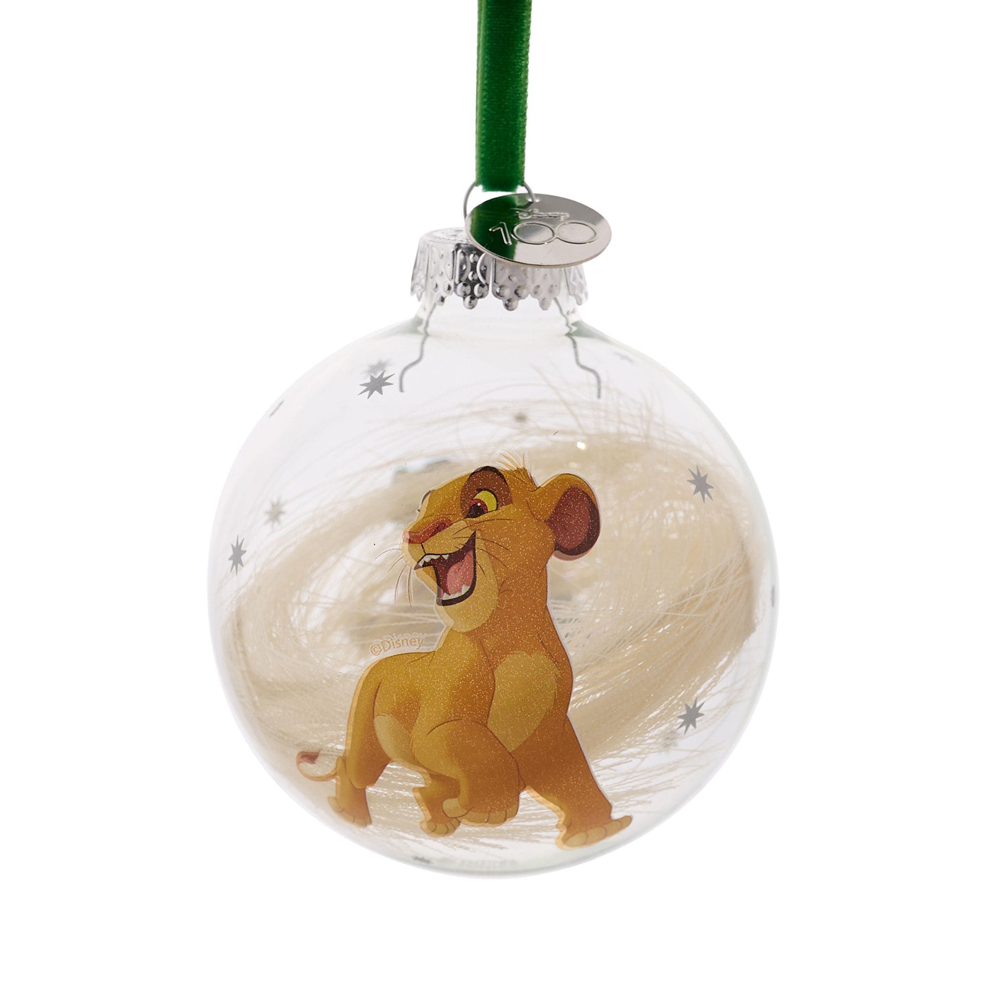 Disney 100 Acryl Weihnachtskugel Simba König der Löwen  / Disney by Widdop DI2039