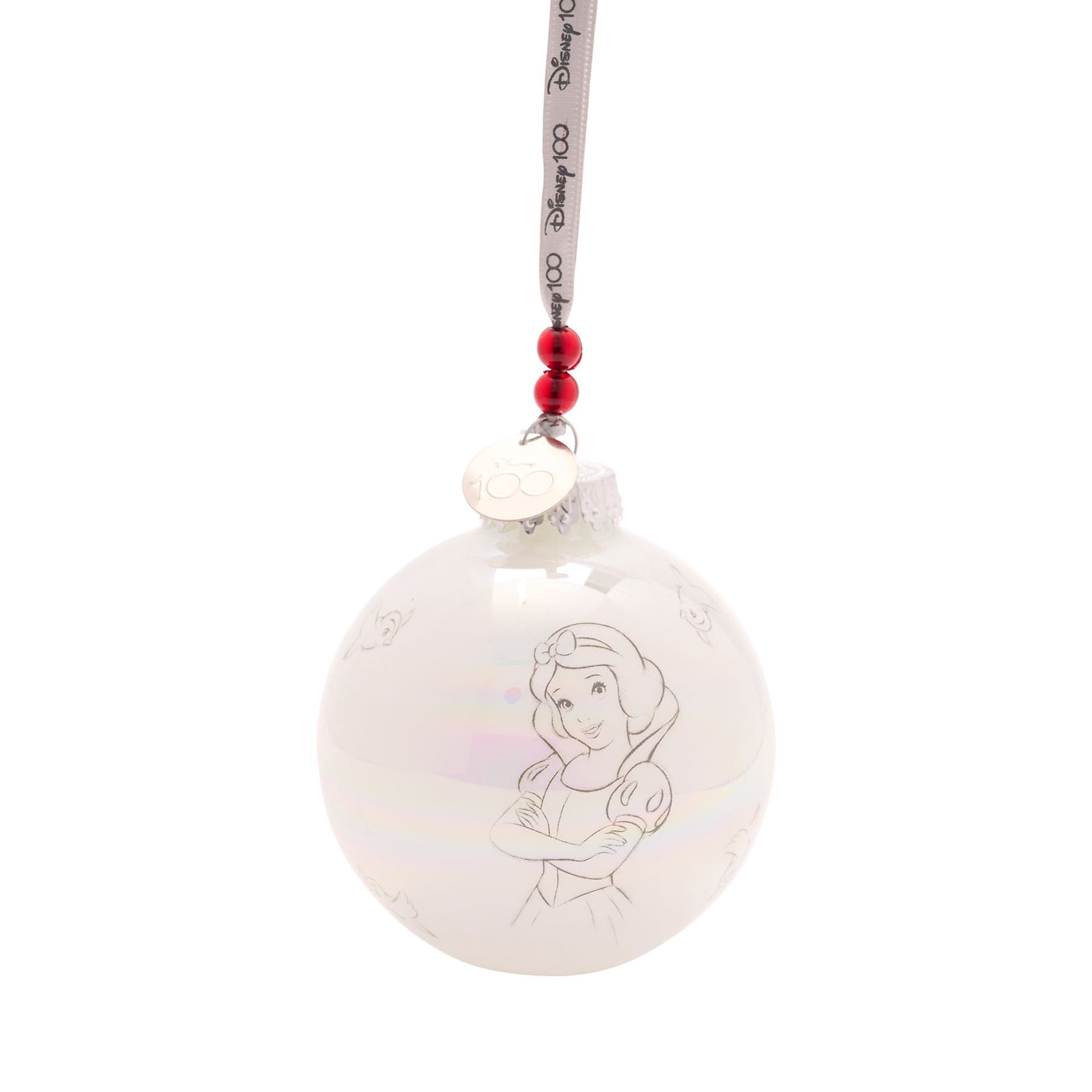 Disney 100 Prinzessinnen Weihnachtskugeln - Set mit 4 Stück / Disney by Widdop DI2034