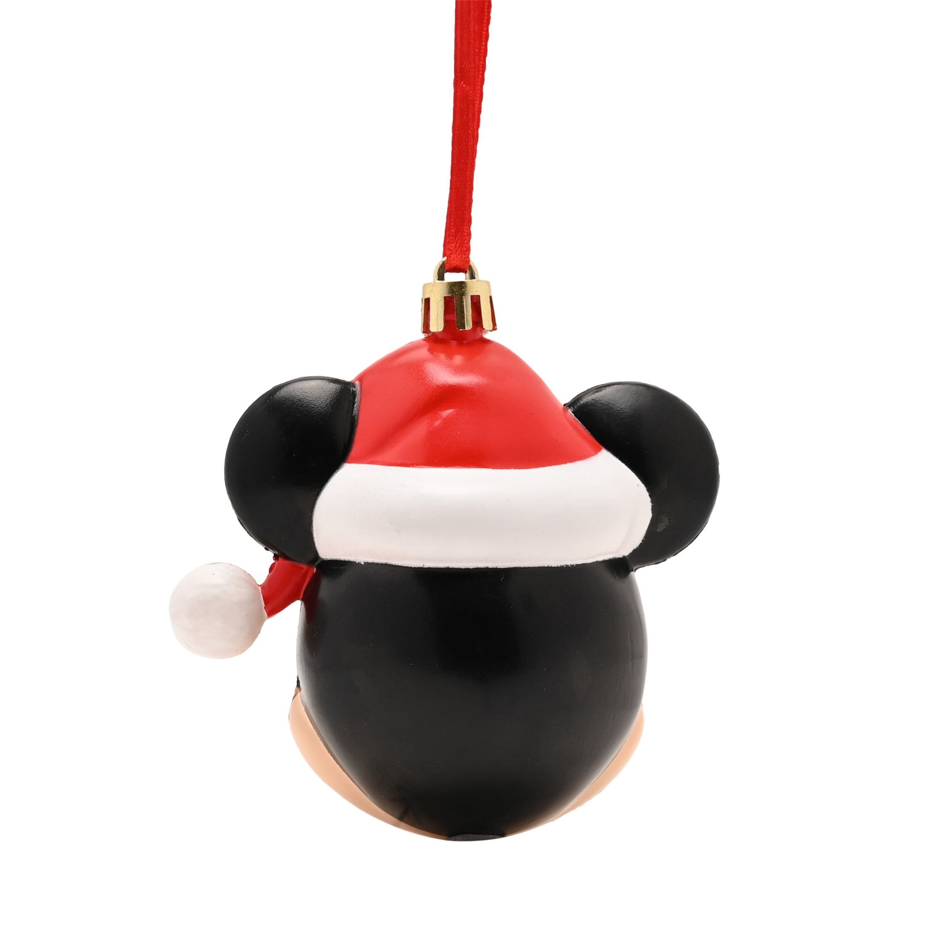3D Minnie Maus Kopf mit Weihnachtsmütze – Disney Weihnachtskugel & Anhänger XM23353 | Weihnachtsdeko